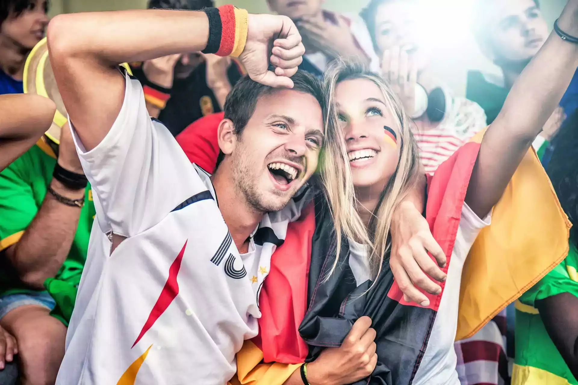 Germany supporters in the stadium